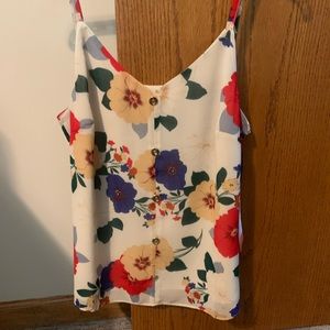 Colorful floral cami from the Spring 3021 collection.